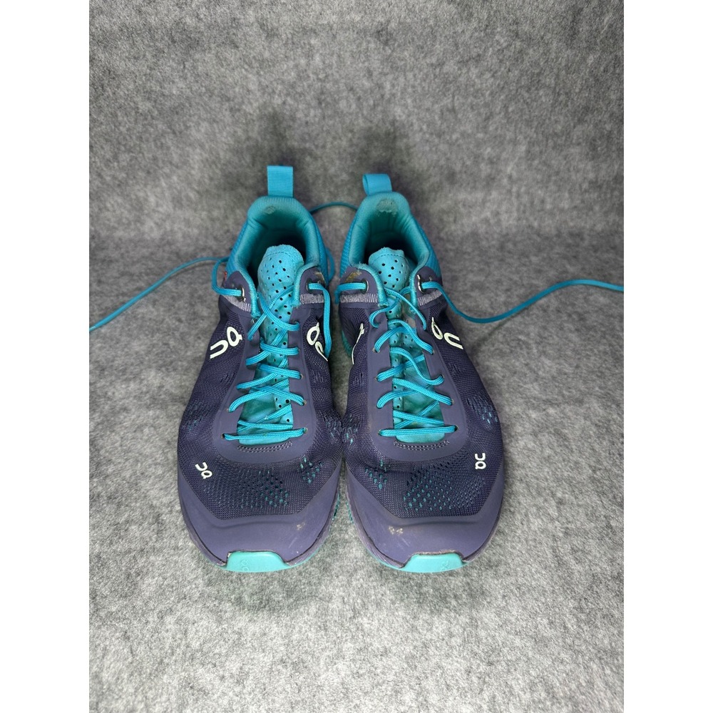 On Cloudventure Peak Womens Trail Running Shoes Purple Teal Missiongrip Sneakers